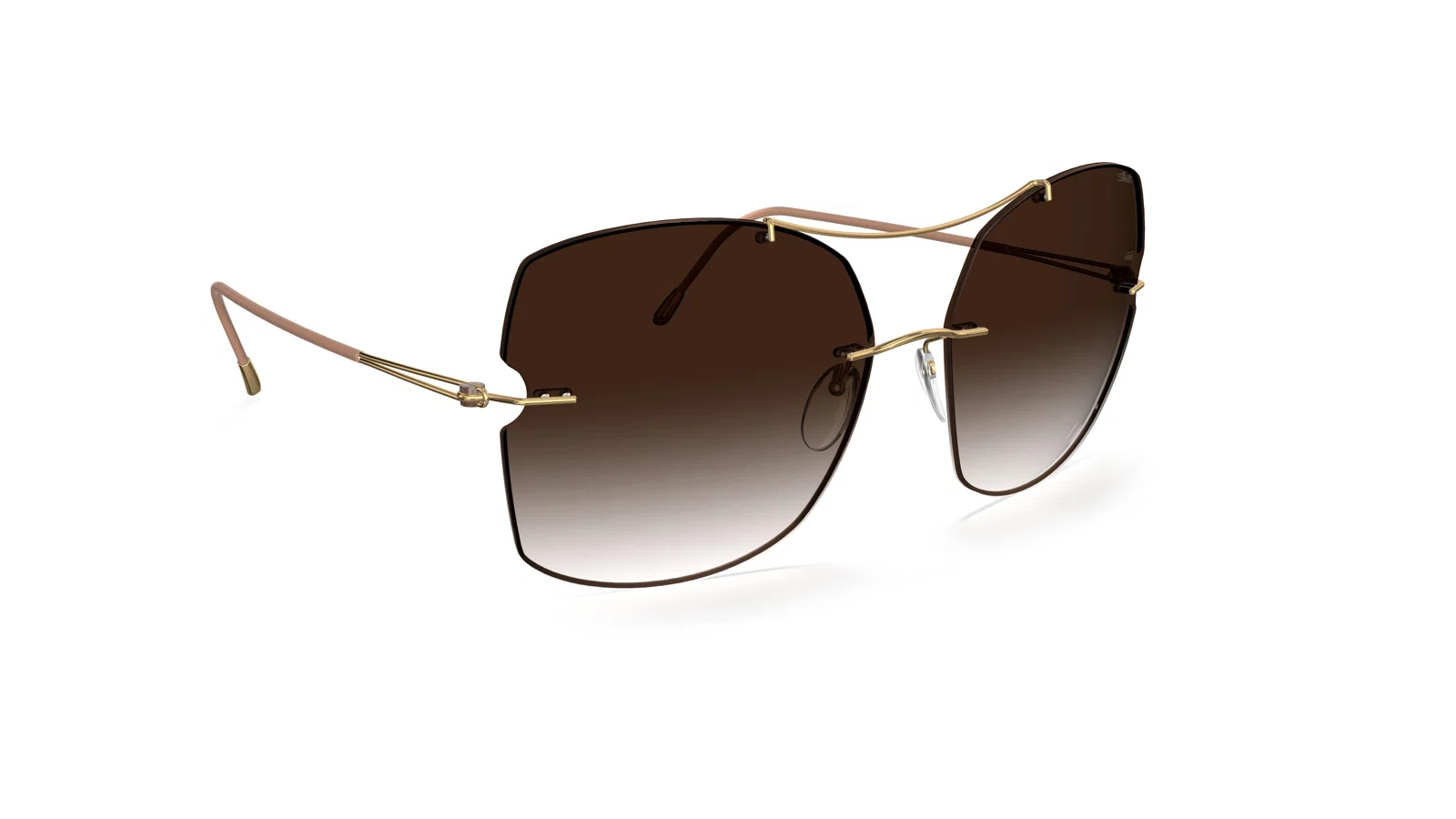 Silhouette Star Island Rimless 8183 Sunglasses - view 3